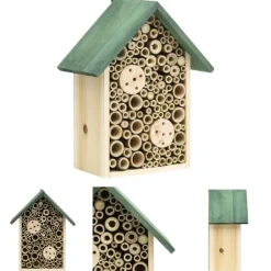 The Living Store insekthotel 2 stk. 23x14x29 cm fyrretræ - Huse til sommerfugle