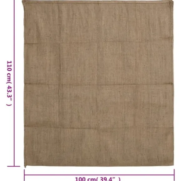 The Living Store jutesække 10 stk. 100x110 cm 100 % jute 340 g/m2 - Kufferter & tasker