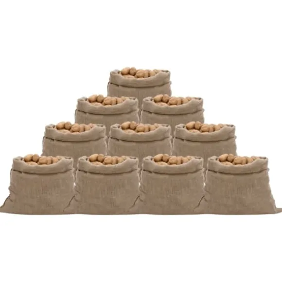 The Living Store jutesække 10 stk. 100x110 cm 100 % jute 220 g/m2 - Kufferter & tasker