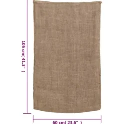 The Living Store jutesække 10 stk. 60x105 cm 100 % jute 220 g/m2 - Kufferter & tasker