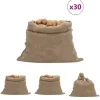 The Living Store jutesække 30 stk. 100x110 cm 100 % jute 220 g/m2 - Kufferter & tasker