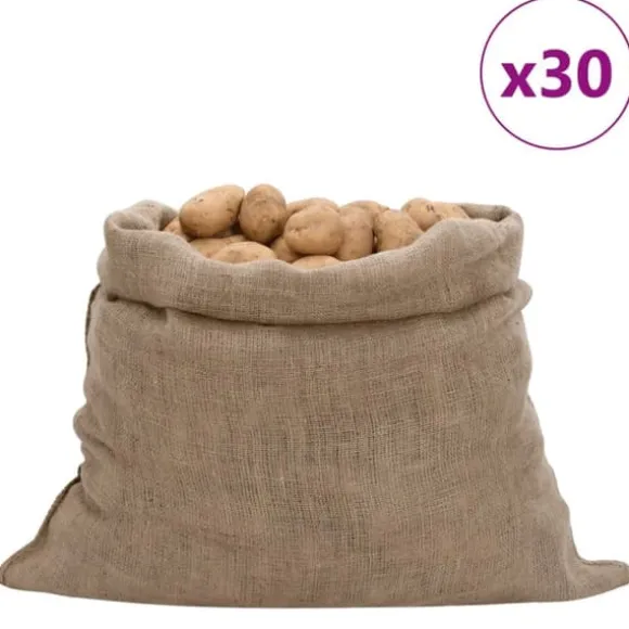 The Living Store jutesække 30 stk. 100x110 cm 100 % jute 220 g/m2 - Kufferter & tasker