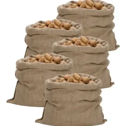 The Living Store jutesække 5 stk. 100x110 cm 100 % jute 340 g/m2 - Kufferter & tasker