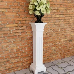 The Living Store klassisk firkantet søjle plantestander, MDF - Planteborde