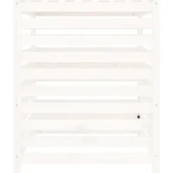 The Living Store kompostbeholder 82,5x82,5x99,5 cm massivt fyrretræ hvid - Kompostbeholdere
