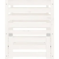 The Living Store kompostbeholder 63,5x63,5x77,5 cm massivt fyrretræ Hvid - Kompostbeholdere