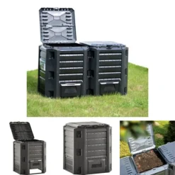 The Living Store kompostbeholder 380 l sort - Kompostbeholdere