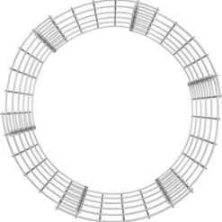 The Living Store kompostbeholder Ø50x50 cm galvaniseret stål - Kompostbeholdere