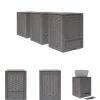 The Living Store kompostbeholdere 3 stk. 60 x 60 x 83 cm 900 l brun - Kompostbeholdere