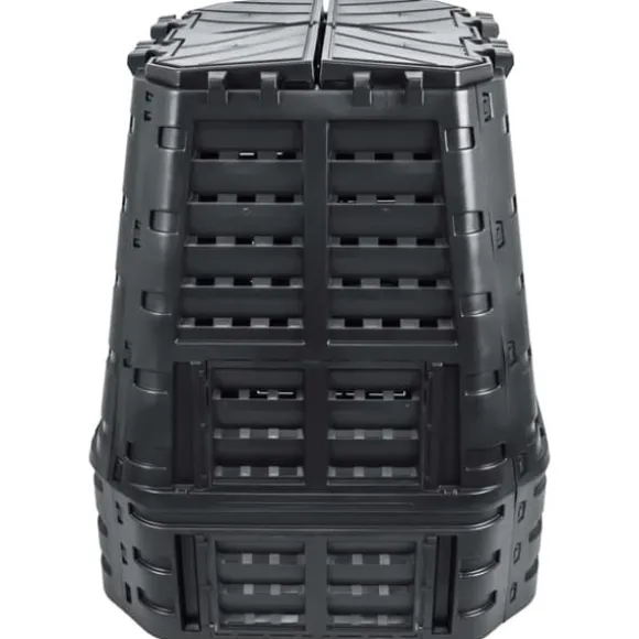 The Living Store kompostbeholder 93,3x93,3x113 cm 740 l sort - Kompostbeholdere