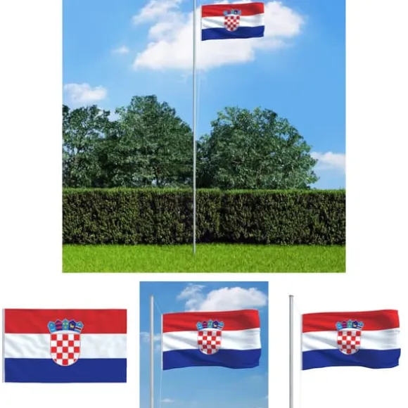 The Living Store Kroatiens flag 90x150 cm - Flag & vimpler
