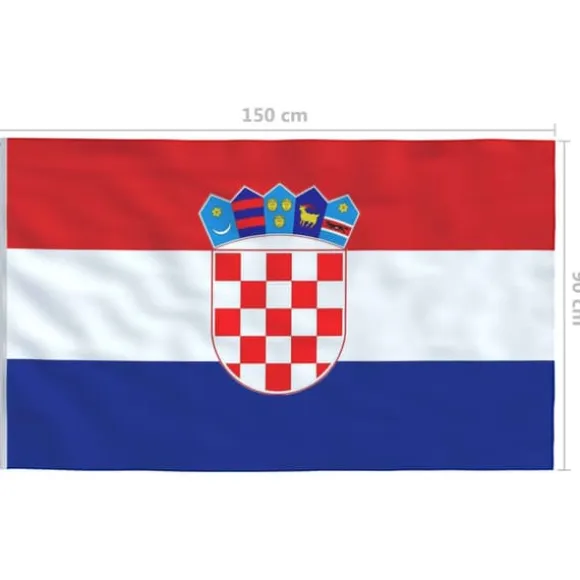 The Living Store Kroatiens flag 90x150 cm - Flag & vimpler