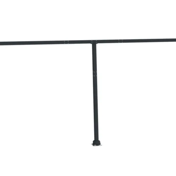 The Living Store markisestolpesæt 450x245 cm jern antracitgrå - Markiser