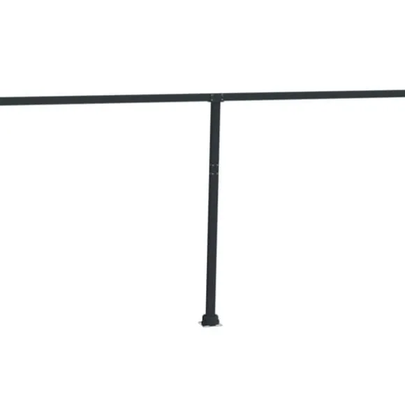 The Living Store markisestolpesæt 450x245 cm jern antracitgrå - Markiser