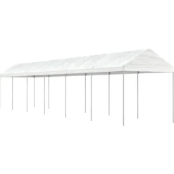 The Living Store pavillon med tag 13,38x2,28x2,69 m polyethylen hvid - Festtelte & havepavilloner