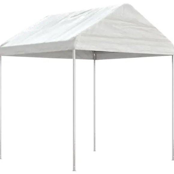 The Living Store pavillon med tag 13,38x2,28x2,69 m polyethylen hvid - Festtelte & havepavilloner