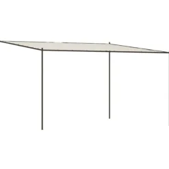The Living Store pavillon 4x4 m 180 g/m² stof og stål hvid - Festtelte & havepavilloner