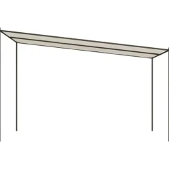 The Living Store pavillon 4x4 m 180 g/m² stof og stål hvid - Festtelte & havepavilloner