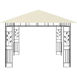 The Living Store pavillon med myggenet 3x3x2,73 m 180 g/m² cremefarvet - Festtelte & havepavilloner