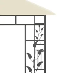The Living Store pavillon med myggenet 3x3x2,73 m 180 g/m² cremefarvet - Festtelte & havepavilloner