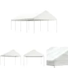 The Living Store pavillon med tag 8,92x4,08x3,22 m polyethylen hvid - Festtelte & havepavilloner