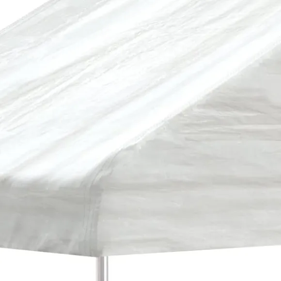 The Living Store pavillon med tag 8,92x4,08x3,22 m polyethylen hvid - Festtelte & havepavilloner