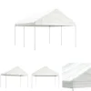The Living Store pavillon med tag 4,46x4,08x3,22 m polyethylen hvid - Festtelte & havepavilloner