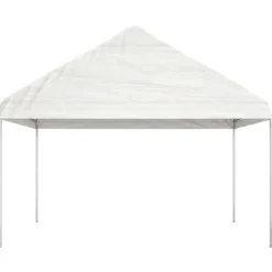 The Living Store pavillon med tag 4,46x4,08x3,22 m polyethylen hvid - Festtelte & havepavilloner