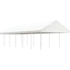 The Living Store pavillon med tag 13,38x4,08x3,22 m polyethylen hvid - Festtelte & havepavilloner