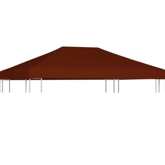 The Living Store pavillontopdække 310 g/m² 3 x 4 m terracotta - Festtelte & havepavilloner – tage