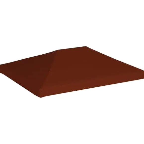 The Living Store pavillontopdække 310 g/m² 3 x 4 m terracotta - Festtelte & havepavilloner – tage
