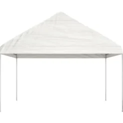The Living Store pavillon med tag 6,69x4,08x3,22 m polyethylen hvid - Festtelte & havepavilloner