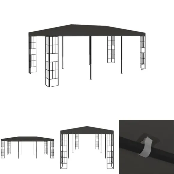 The Living Store pavillon 3x6 m antracitgrå - Festtelte & havepavilloner