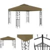 The Living Store pavillon 3x3 m 180 g/m² gråbrun - Festtelte & havepavilloner