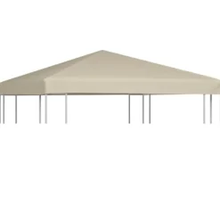 The Living Store pavillontopdække 310 g/m² 3x3 m beige - Festtelte & havepavilloner – tage