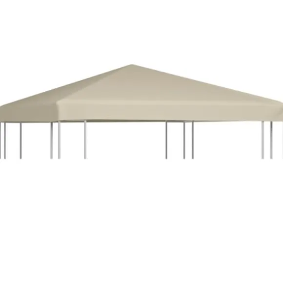 The Living Store pavillontopdække 310 g/m² 3x3 m beige - Festtelte & havepavilloner – tage