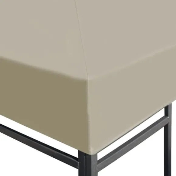 The Living Store pavillontopdække 310 g/m² 3x3 m beige - Festtelte & havepavilloner – tage