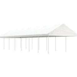 The Living Store pavillon med tag 15,61x4,08x3,22 m polyethylen hvid - Festtelte & havepavilloner