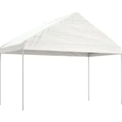 The Living Store pavillon med tag 15,61x4,08x3,22 m polyethylen hvid - Festtelte & havepavilloner