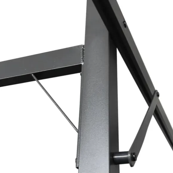 The Living Store pergola med sammenrulleligt tag 395x292x230 cm antracitgrå - Festtelte & havepavilloner