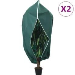 The Living Store plantebeskyttelse med lynlås 2 stk. 70 g/m² 1,55x1,55 m - Havearbejde – tilbehør