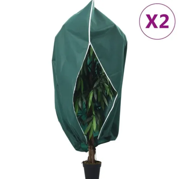 The Living Store plantebeskyttelse med lynlås 2 stk. 70 g/m² 1,55x1,55 m - Havearbejde – tilbehør