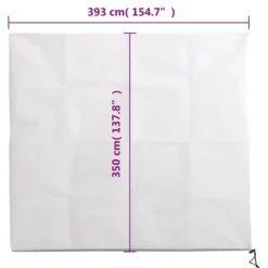 The Living Store plantebeskyttelse med lynlås 2 stk. 70 g/m² 3,93x3,5 m - Havearbejde – tilbehør