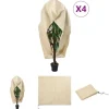 The Living Store plantebeskyttelse med lynlås 4 stk. 70 g/m² 3,93x3,5 m - Havearbejde – tilbehør
