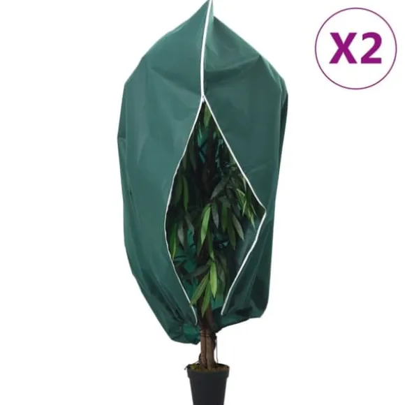 The Living Store plantebeskyttelse med lynlås 2 stk. 70 g/m² 1,2x1,8 m - Havearbejde – tilbehør