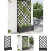 The Living Store plantekasse med espalier massivt grantræ sort - Plantekrukker