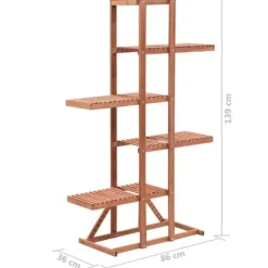 The Living Store plantestativ 86x36x139 cm cedertræ - Planteborde