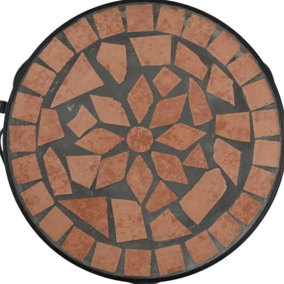The Living Store plantestativer 3 stk. keramik terracottafarvet - Planteborde