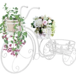 The Living Store plantestativ cykelform vintagestil metal - Planteborde