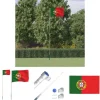 The Living Store Portugal flag og flagstang 5,55 m aluminium - Flag & vimpler